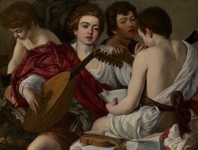 De muzikanten, 1597 door Michelangelo Merisi Caravaggio