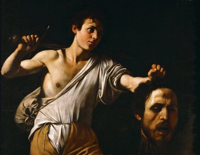 David met het hoofd van Goliath door Michelangelo Merisi da Caravaggio