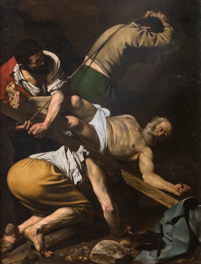 Kruisiging van St. Petrus door Michelangelo Merisi da Caravaggio