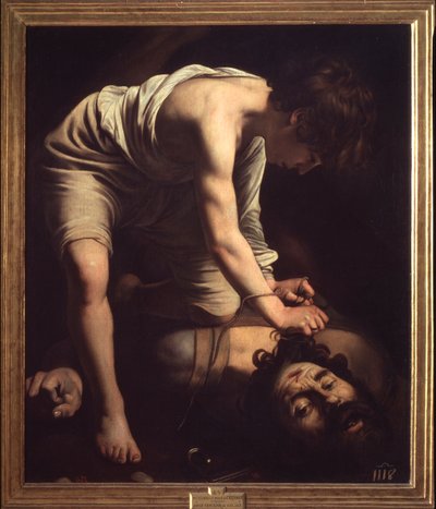 David en Goliath Schilderij door Michelangelo Merisi, ook bekend als Caravaggio door Michelangelo Merisi da Caravaggio