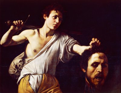 David met het Hoofd van Goliath door Michelangelo Merisi, bekend als Caravaggio (1571-1610) door Michelangelo Merisi da Caravaggio