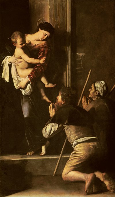 Madonna van de Pelgrims door Michelangelo Merisi da Caravaggio