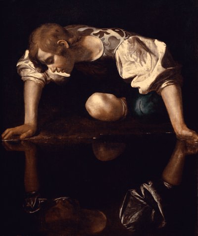 Narcissus door Michelangelo Merisi da Caravaggio
