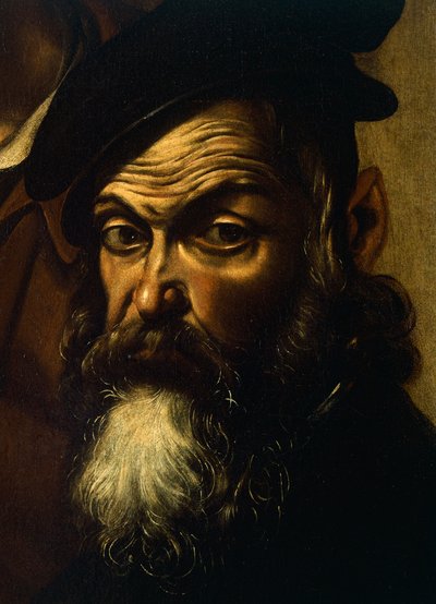 Pilatus, detail (Ecce Homo) door Michelangelo Merisi da Caravaggio