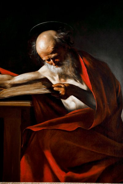 Sint Girolamo 1605 - 1606 door Michelangelo Merisi da Caravaggio