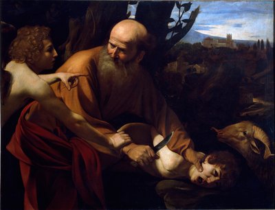 Het offer van Isaac door Michelangelo Merisi da Caravaggio