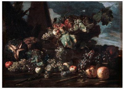 Stilleven met Druiven door Michelangelo Pace del Campidoglio