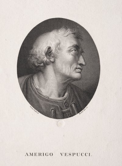Portret van Amerigo Vespucci door Michele Bisi