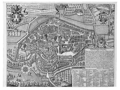 Fabriano Terra Famosissima di Italia, 1630 door Michele Buti