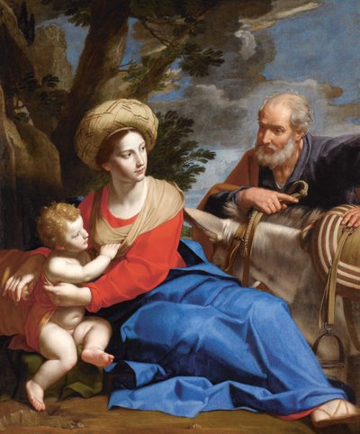 Rust tijdens de Vlucht naar Egypte, ca. 1640 door Michele Desubleo