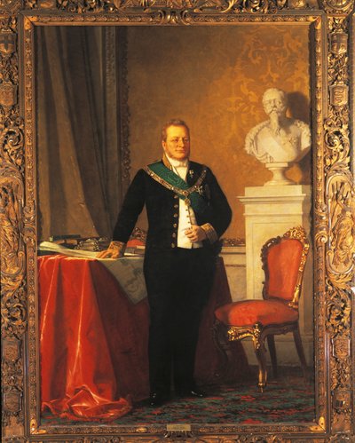 Portret van Camillo Benso, Graaf van Cavour door Michele Gordigiani