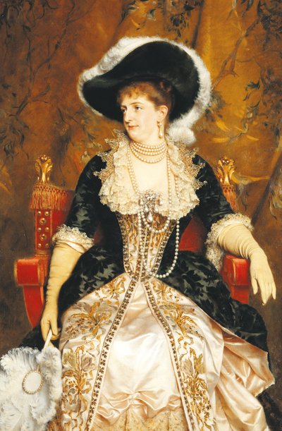 Portret van Margherita van Savoye door Michele Gordigiani