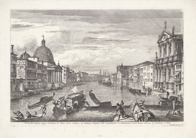 Canal Grande te Venetië door Michele Marieschi