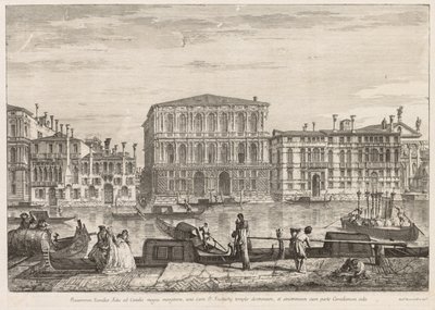 Gezichten van Venetië: Palazzo Pesaro door Michele Marieschi