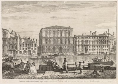 Gezichten van Venetië: Palazzo Pesaro, 1741 door Michele Marieschi