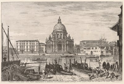 Gezichten op Venetië: S. M. Della Salute, 1741 door Michele Marieschi