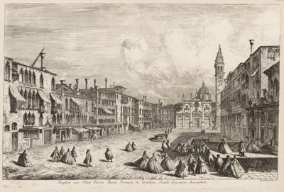 Gezichten van Venetië: S. Maria Formosa, 1741 door Michele Marieschi