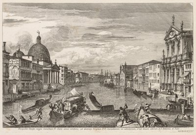 Gezichten van Venetië: Santa Chiara door Michele Marieschi