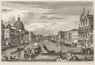Gezichten van Venetië: Santa Chiara door Michele Marieschi