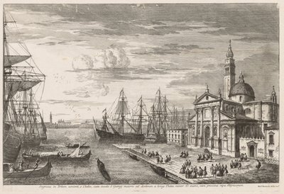 Gezichten van Venetië: Het Bassin van San Marco door Michele Marieschi