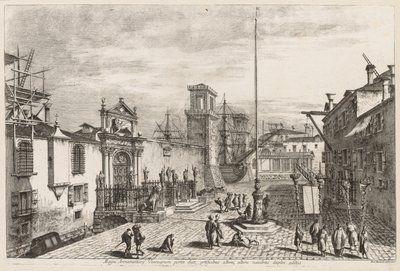 Gezichten van Venetië: De Poorten van het Arsenaal, 1741 door Michele Marieschi