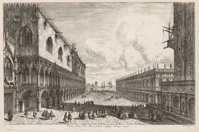 Gezichten van Venetië: De Piazzetta door Michele Marieschi
