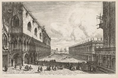 Uitzichten van Venetië: De Piazzetta, 1741 door Michele Marieschi