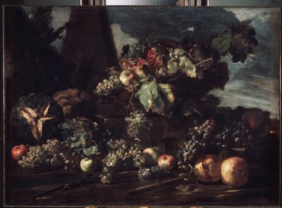 ""Stilleven met druiven"" door Michele Pace del Campidoglio