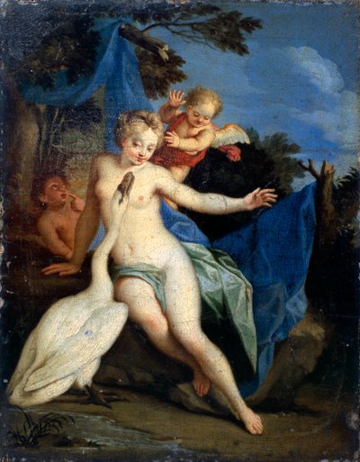 Leda en de Zwaan door Michele Rocca