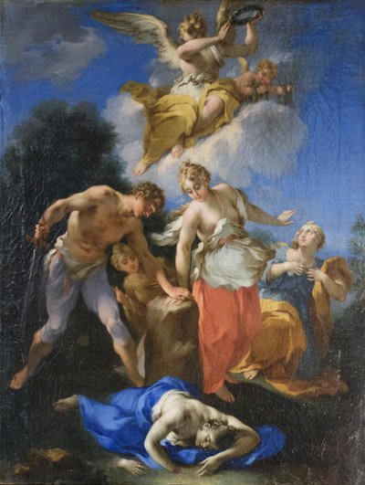 Martelaarschap van de maagden, eerste helft van de 18e eeuw, Michele Rocca door Michele Rocca