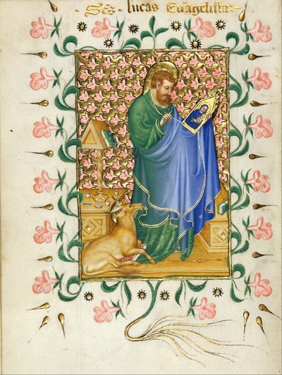 Sint Lucas Schildert de Maagd door Michelino Molinari da Besozzo
