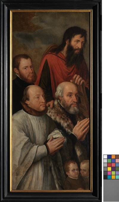 Detail van de Triomf van Christus (detail) door Michiel I Coxie or Coxcie