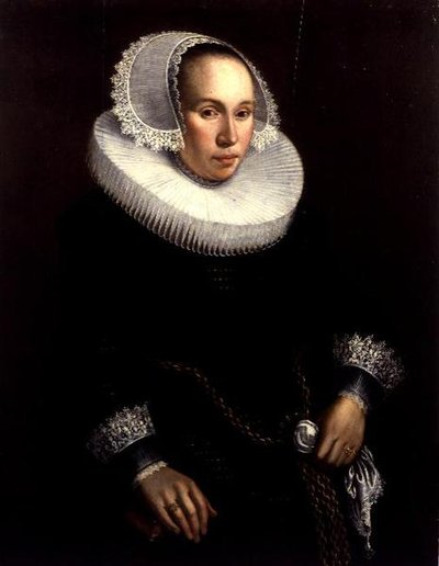 Portret van een Dame door Michiel Jansz. van Miereveld