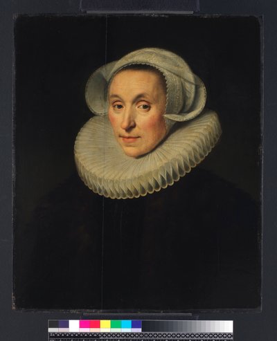 Portret van een dame door Michiel Jansz. van Miereveld