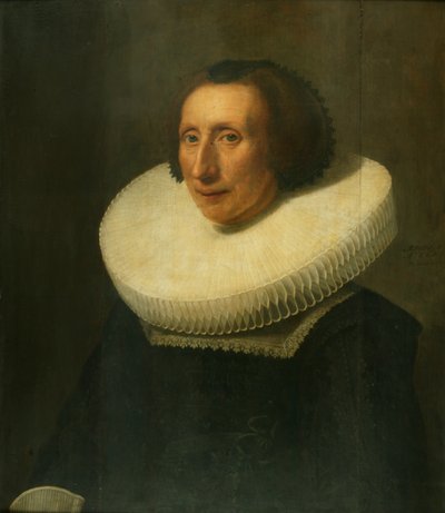 Portret van een Dame, 58 Jaar door Michiel Jansz. van Miereveld