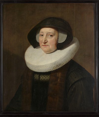 Portret van Maria Petitpas (?-1640) door Michiel Jansz van Mierevelt (workshop of)
