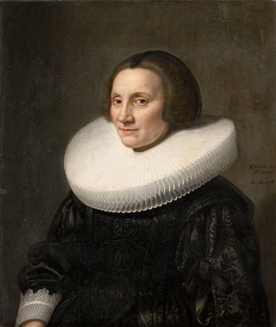 Portret van Caecilia van Beresteyn (1589-1661) door Michiel Jansz van Mierevelt