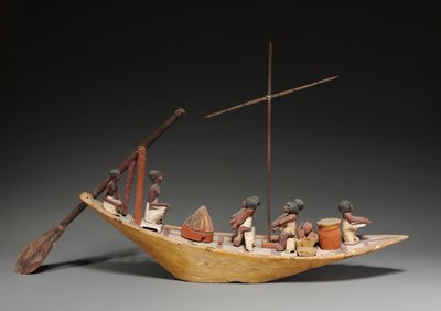 Model boot, late 11e tot vroege 12e dynastie, 2040-1648 v.Chr. door Middle Kingdom Egyptian