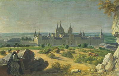 Het Klooster van El Escorial door Miguel Angel Houasse