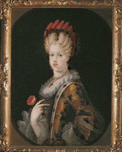 Portret van Marie Louise Gabrielle van Savoye (1688-1714), koningin van Spanje door Miguel Jacinto Meléndez