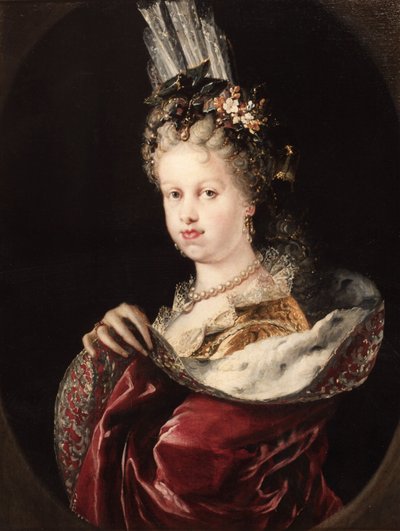 Portret van koningin Maria Luisa van Savoye door Miguel Jacinto Meléndez