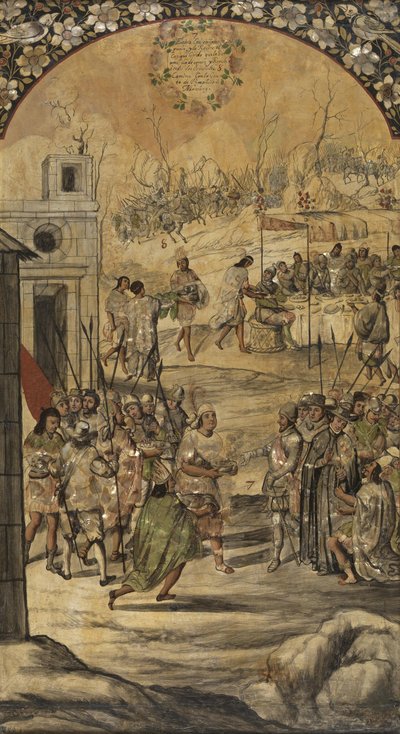 De Verovering van Mexico door Hernan Cortes door Miguel and Juan Gonzalez