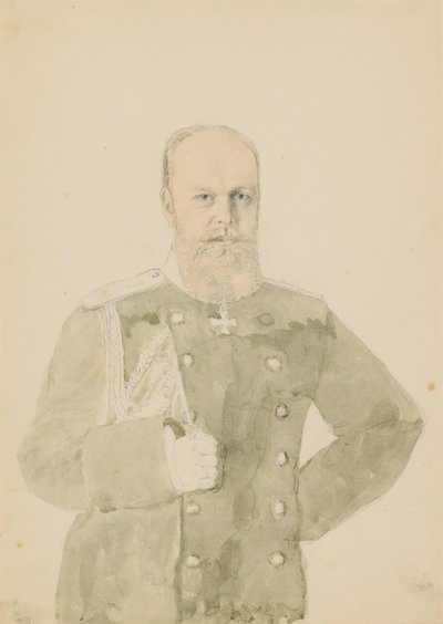 Portret van keizer Alexander III door Mihaly von Zichy