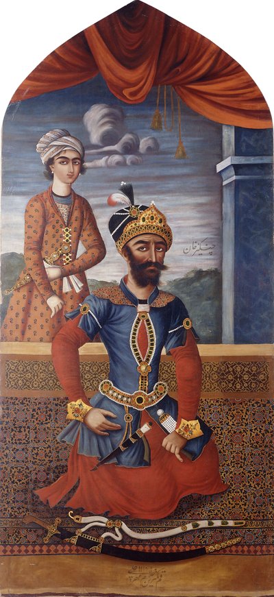 Portret van Dzjengis Khan, c.1803-4 door MihrAli