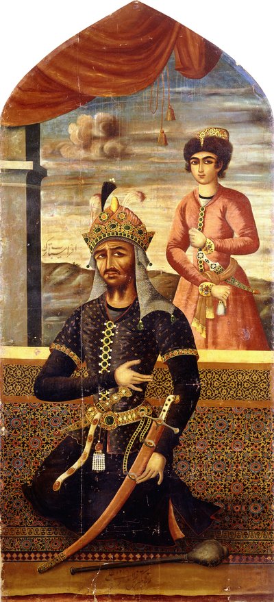 Portret van Afrasiyab, Koning van Turan, c.1803-4 door Mihr Ali