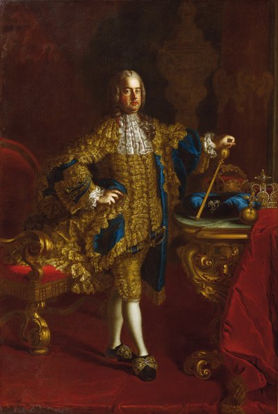 Portret van keizer Frans I van Oostenrijk 1708-1765, tussen 1745 en 1765 door Mijtens