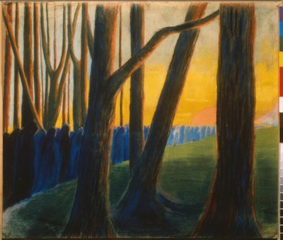 Begrafenissymfonie (III) door Mikalojus Ciurlionis