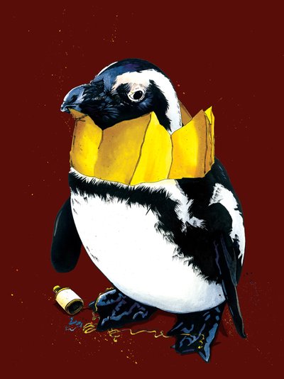 Kerst Pinguïn op Roodoxide, 2020 door Mike Davis