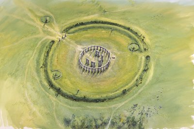 Stonehenge Fase 3, ca. 20e eeuw v.Chr. door Mike Seaforth