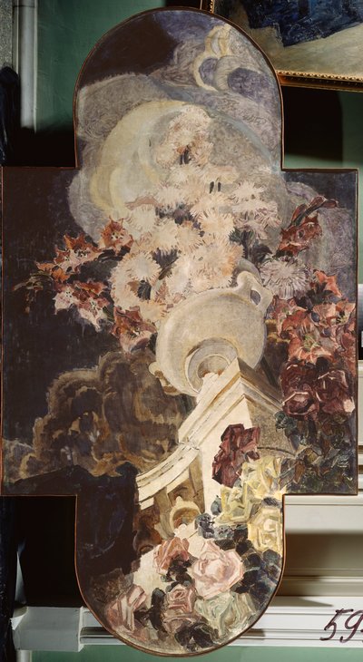 Chrysanten door Mikhail Aleksandrovich Vrubel